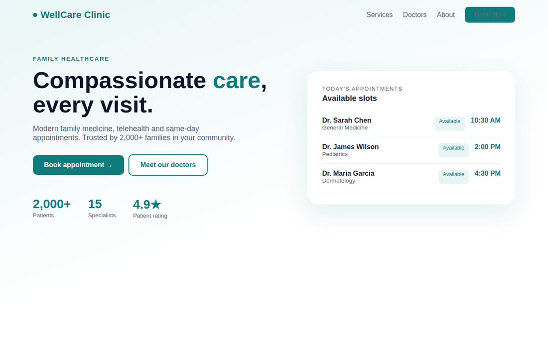 Healthcare demo