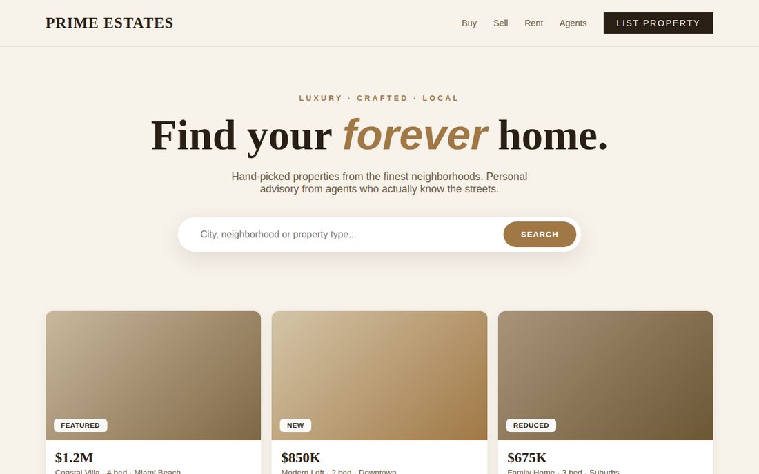 Real Estate demo